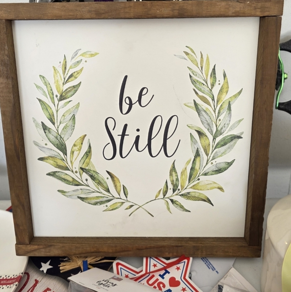T.J.Maxx Be Still Leafy Art with Green and Brown Accents